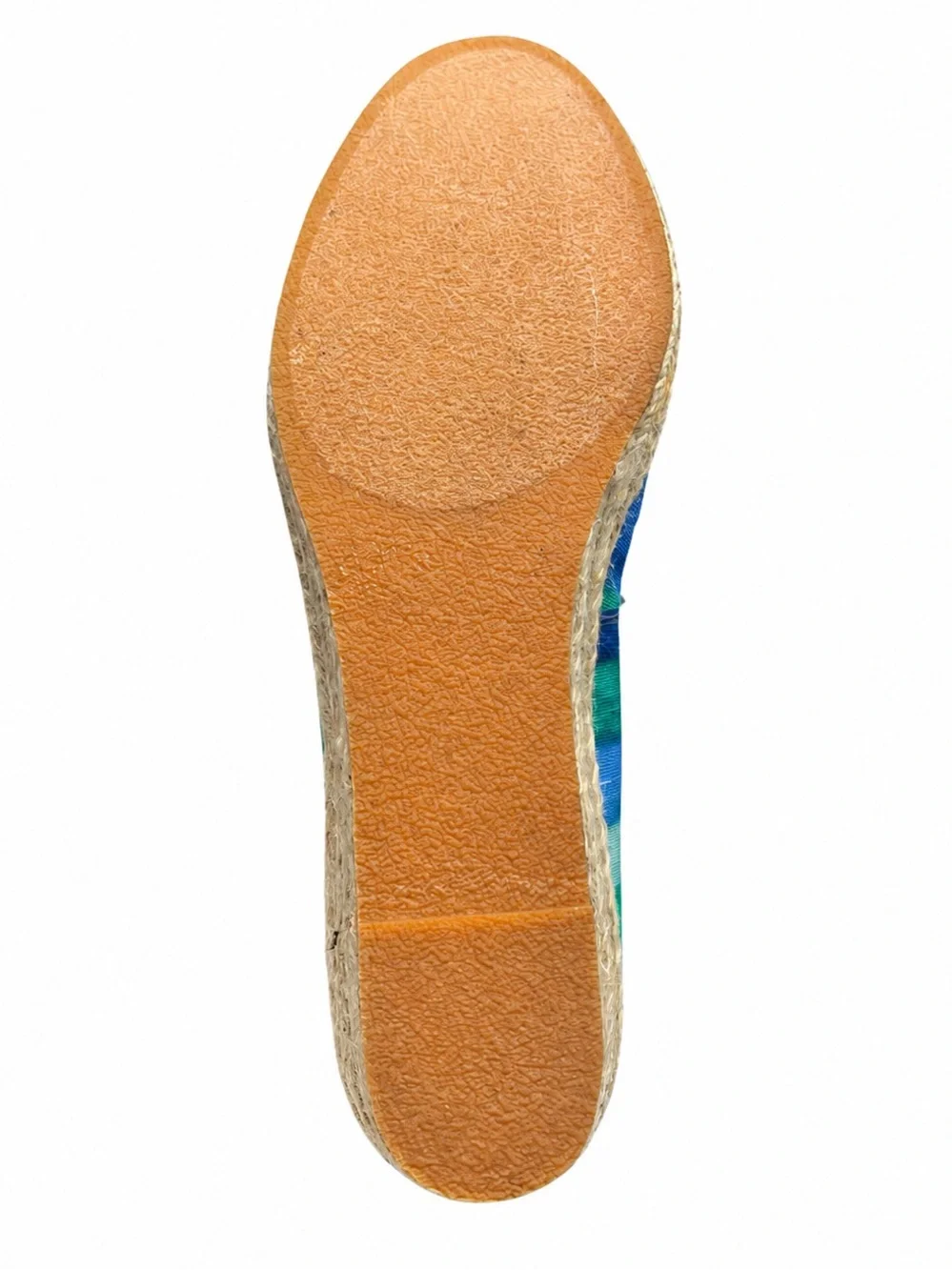 Soft Style Hush Puppies Feri Espadrille Pumps Women’s 10 Blue Jade Stripe